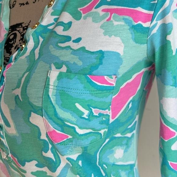 Lilly Pulitzer Alessia Tropical Pink Sands Dress Size XS - Picture 7 of 12